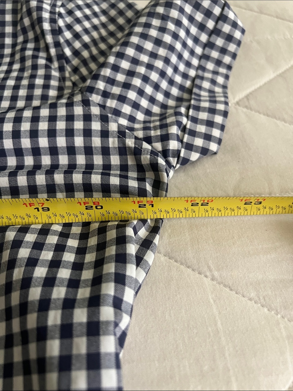 Southern Tide Kamryn Intercoastal Gingham Shirt Dress Navy Large - Picture 13 of 16